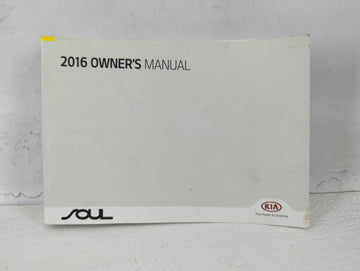 2016 Kia Soul Owners Manual Book Guide P/N:GB2O-EU61G OEM Used Auto Parts - Oemusedautoparts1.com