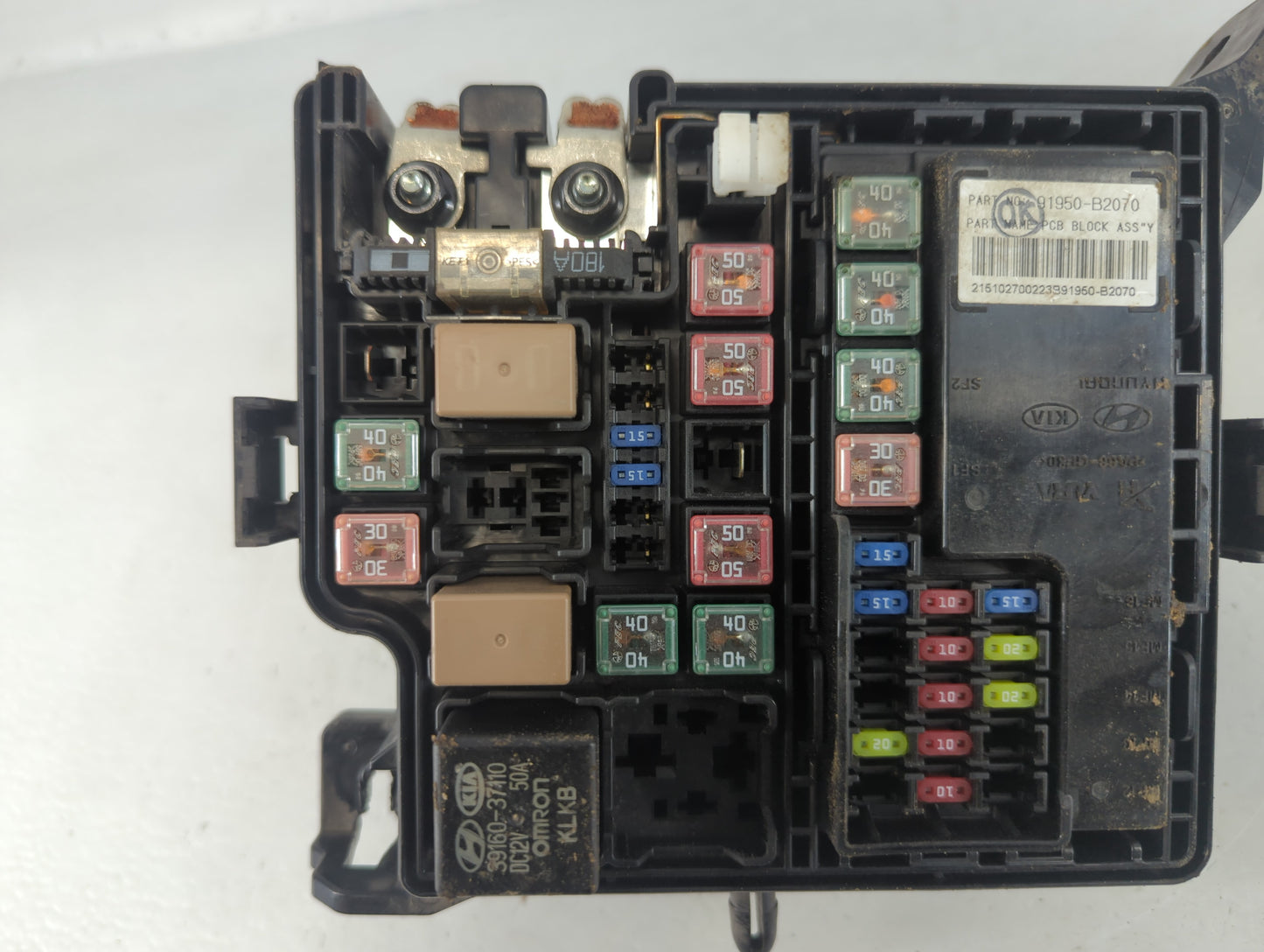 2016 Kia Soul Fusebox Fuse Box Panel Relay Module P/N:914812310 Fits OEM Used Auto Parts - Oemusedautoparts1.com