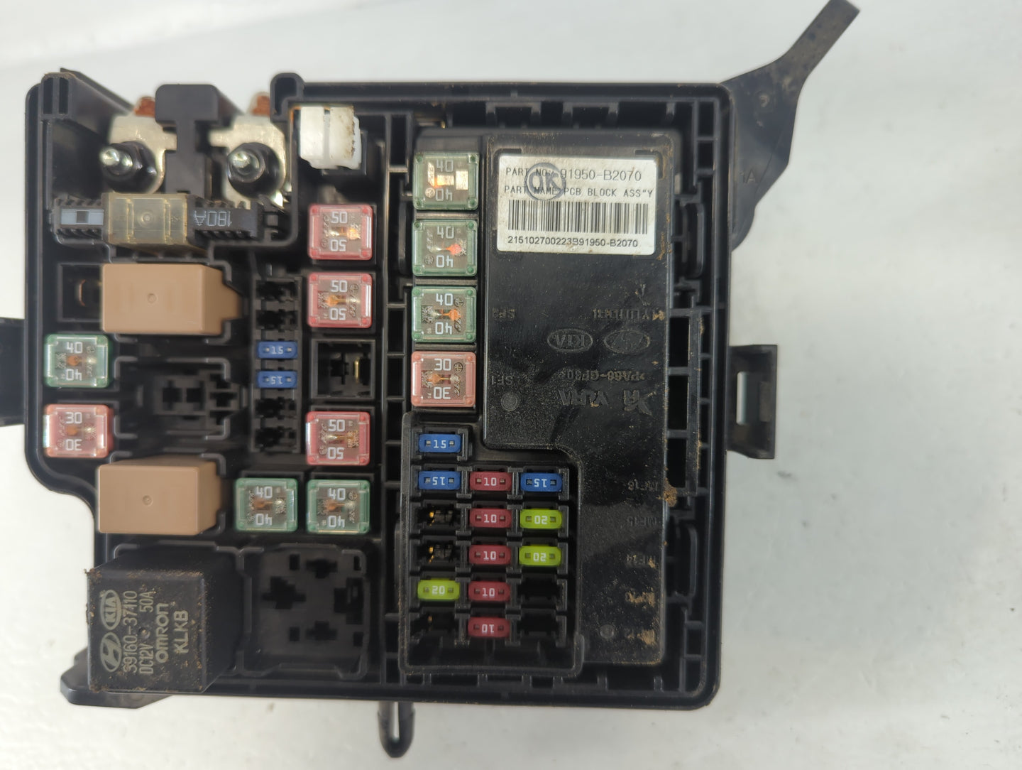 2016 Kia Soul Fusebox Fuse Box Panel Relay Module P/N:914812310 Fits OEM Used Auto Parts - Oemusedautoparts1.com