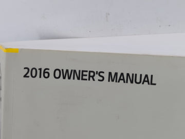 2016 Kia Soul Owners Manual Book Guide P/N:GB2O-EC65H OEM Used Auto Parts