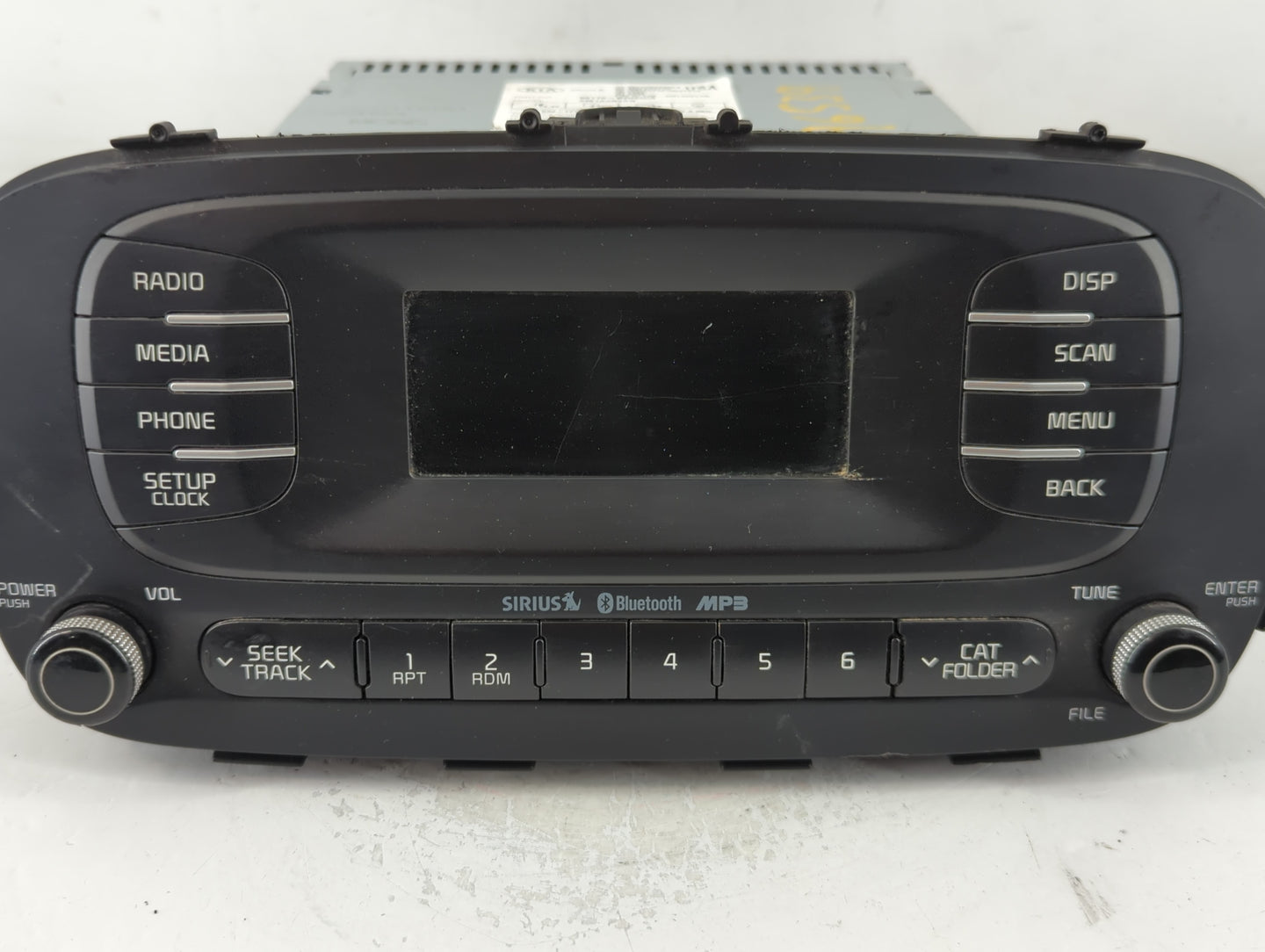 2014-2016 Kia Soul Radio AM FM Cd Player Receiver Replacement P/N:96170-B2090CA Fits Fits 2014 2015 2016 OEM Used Auto Parts