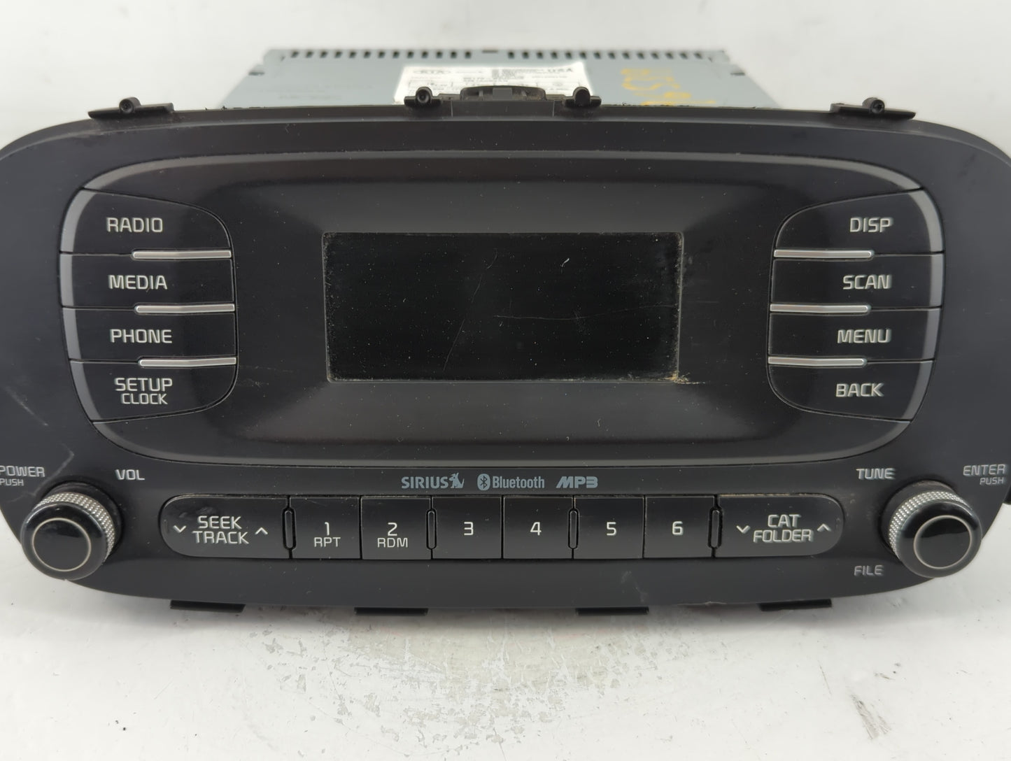 2014-2016 Kia Soul Radio AM FM Cd Player Receiver Replacement P/N:96170-B2090CA Fits Fits 2014 2015 2016 OEM Used Auto Parts