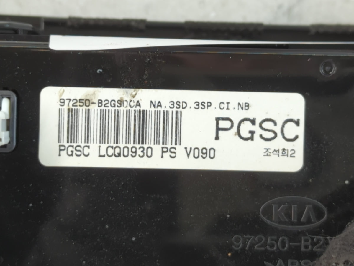 2014-2016 Kia Soul Climate Control Module Temperature AC/Heater Replacement P/N:97250-B2G Fits Fits 2014 2015 2016 OEM Used 
