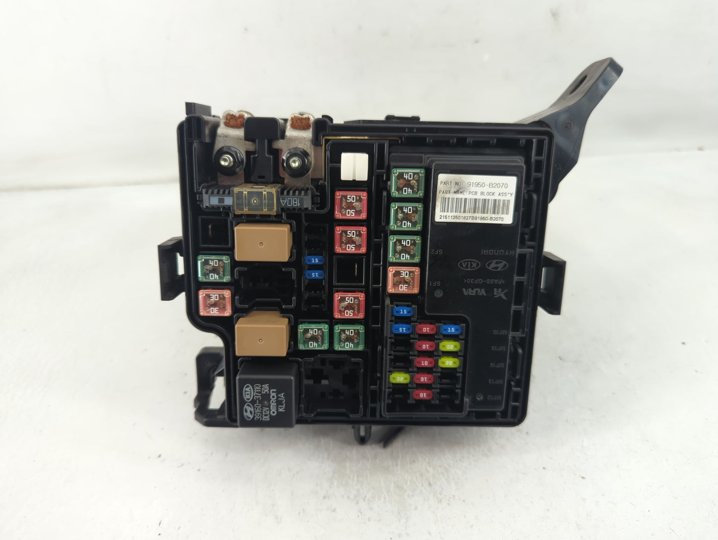 2016 Kia Soul Fusebox Fuse Box Panel Relay Module P/N:91950-B2070 Fits OEM Used Auto Parts - Oemusedautoparts1.com