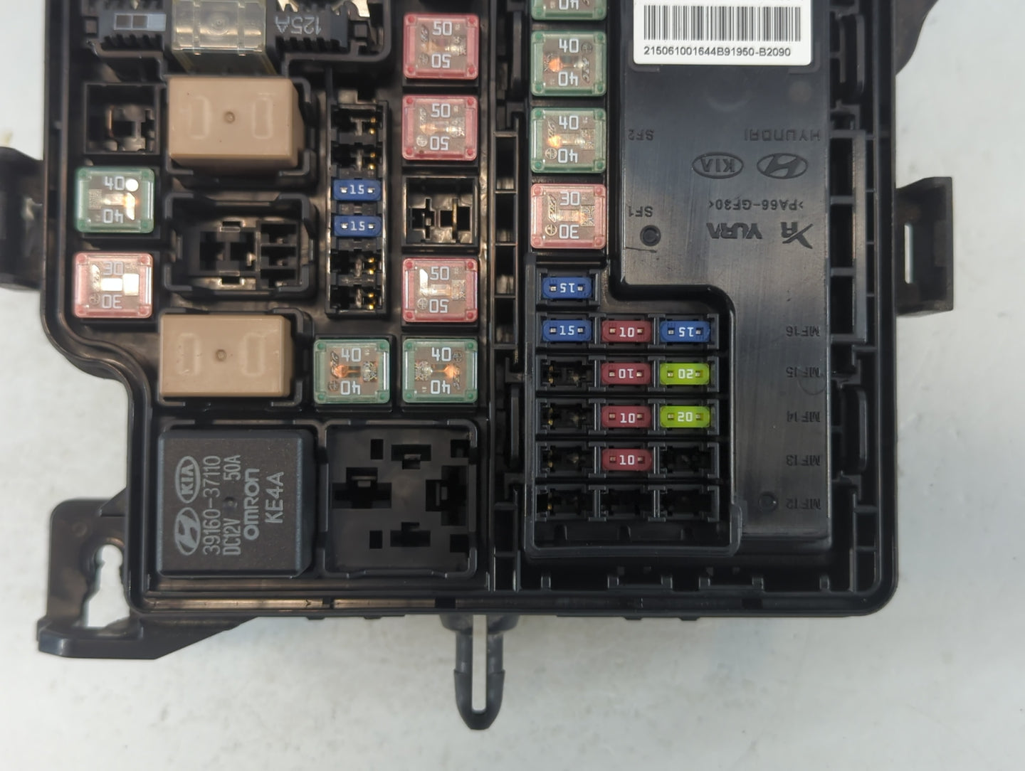 2016 Kia Soul Fusebox Fuse Box Panel Relay Module P/N:91950-B2280 Fits OEM Used Auto Parts - Oemusedautoparts1.com