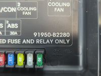 2016 Kia Soul Fusebox Fuse Box Panel Relay Module P/N:91950-B2280 Fits OEM Used Auto Parts - Oemusedautoparts1.com