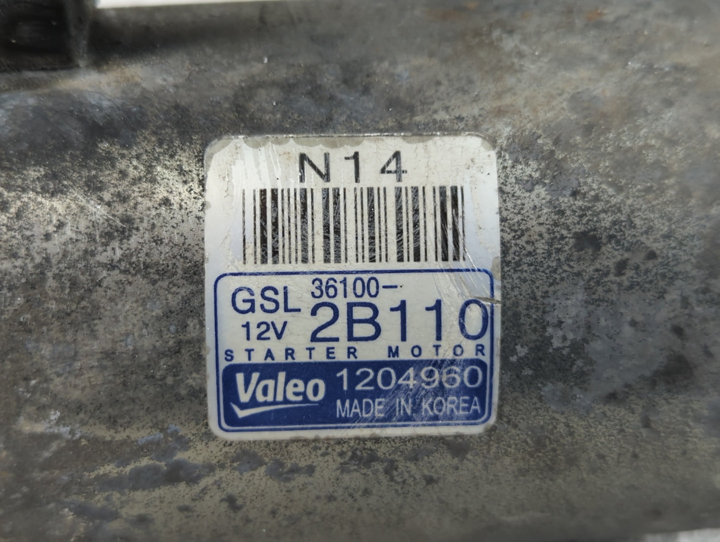 2014-2019 Kia Soul Car Starter Motor Solenoid OEM P/N:36100-2B110 Fits Fits 2014 2015 2016 2017 2018 2019 OEM Used Auto Part