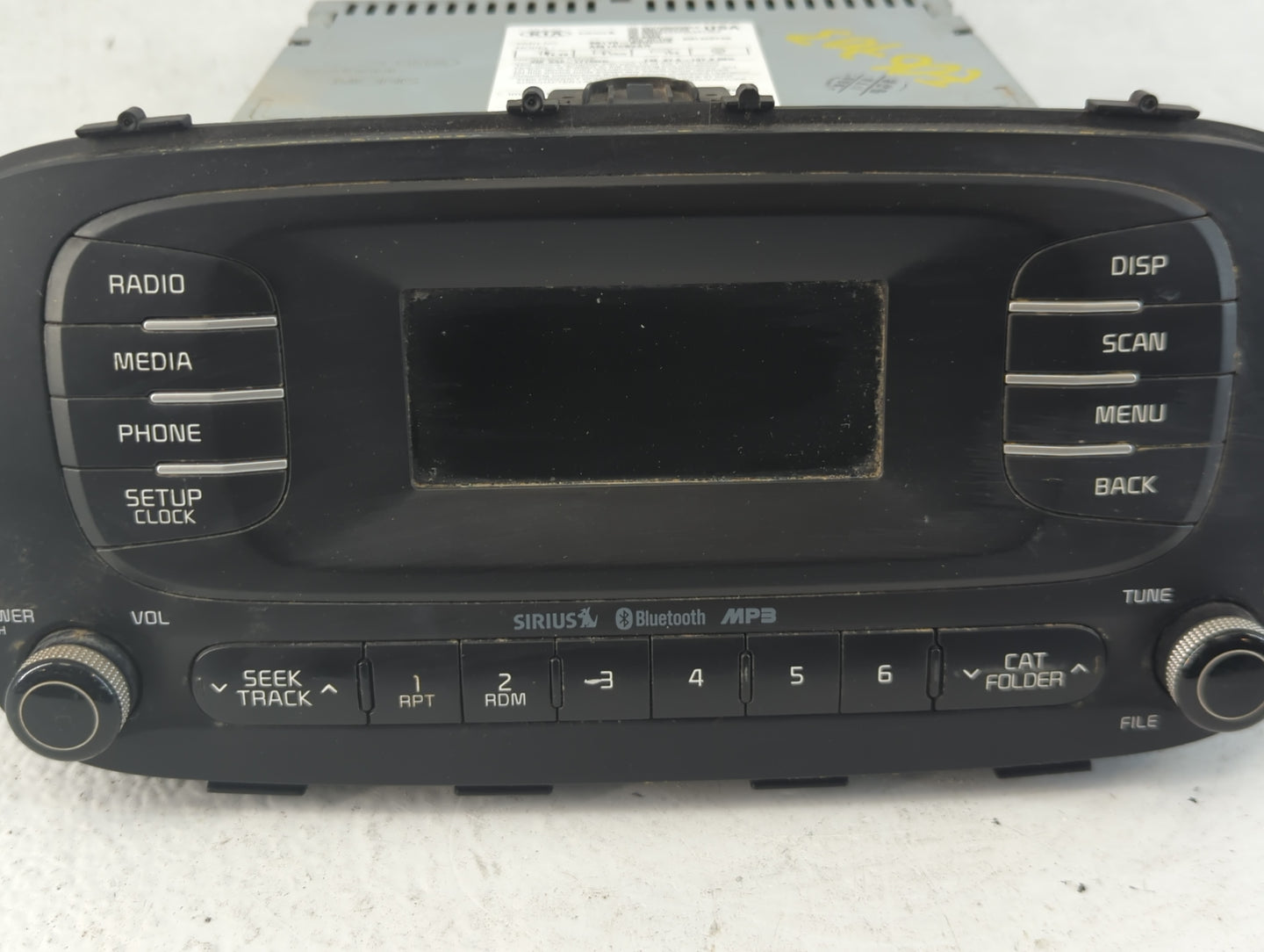2014-2016 Kia Soul Radio AM FM Cd Player Receiver Replacement P/N:96170-B2090CA Fits Fits 2014 2015 2016 OEM Used Auto Parts