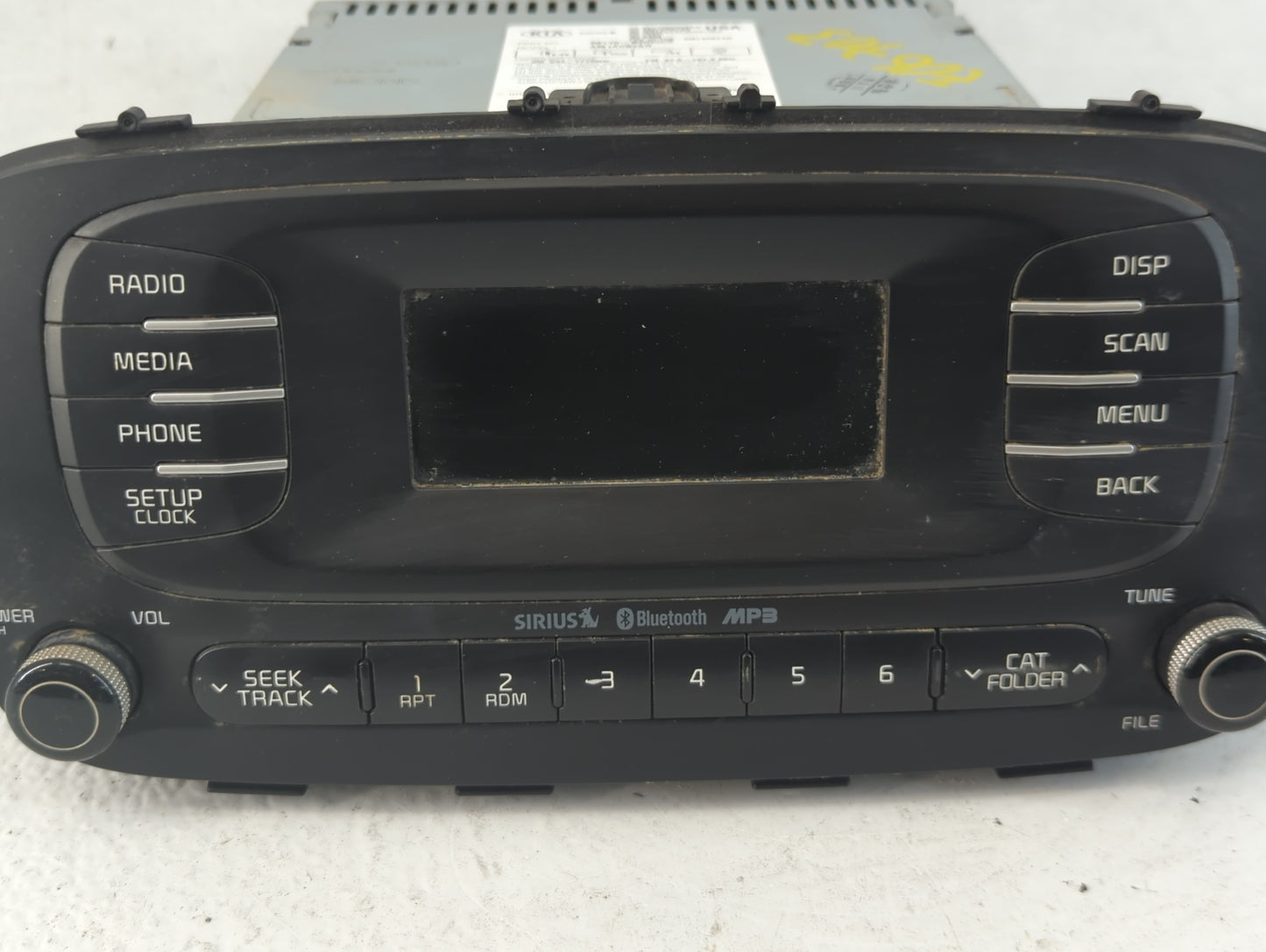 2014-2016 Kia Soul Radio AM FM Cd Player Receiver Replacement P/N:96170-B2090CA Fits Fits 2014 2015 2016 OEM Used Auto Parts