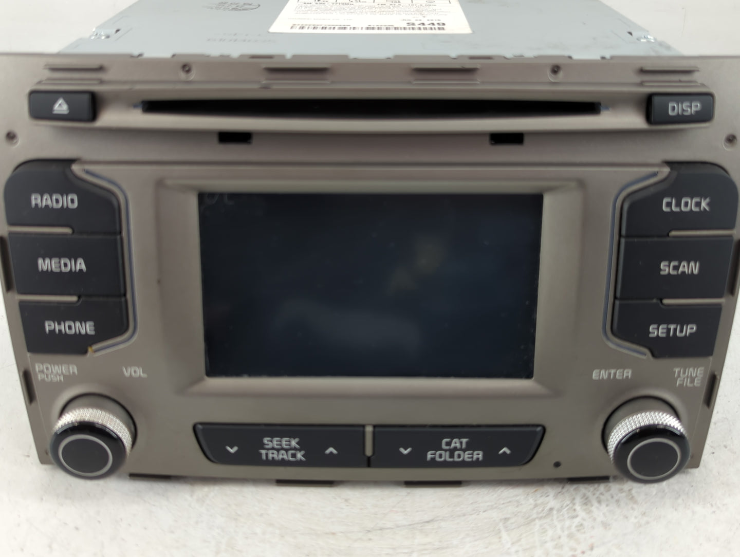 2014-2016 Kia Sportage Radio AM FM Cd Player Receiver Replacement P/N:96180-3W400DC9 96150-3W160WK Fits Fits 2014 2015 2016 