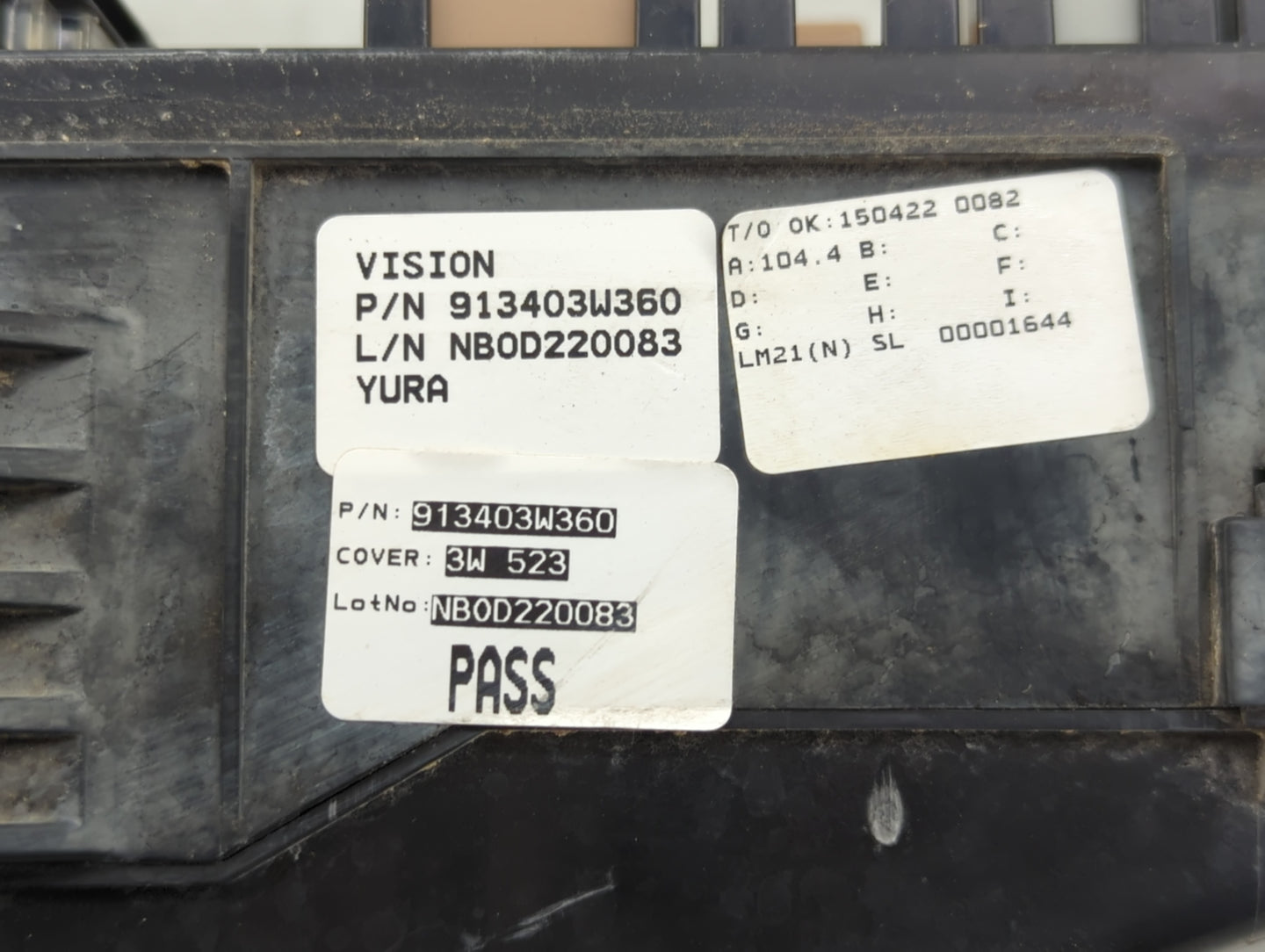 2014-2016 Kia Sportage Fusebox Fuse Box Panel Relay Module P/N:913403W360 Fits Fits 2014 2015 2016 OEM Used Auto Parts - Oem