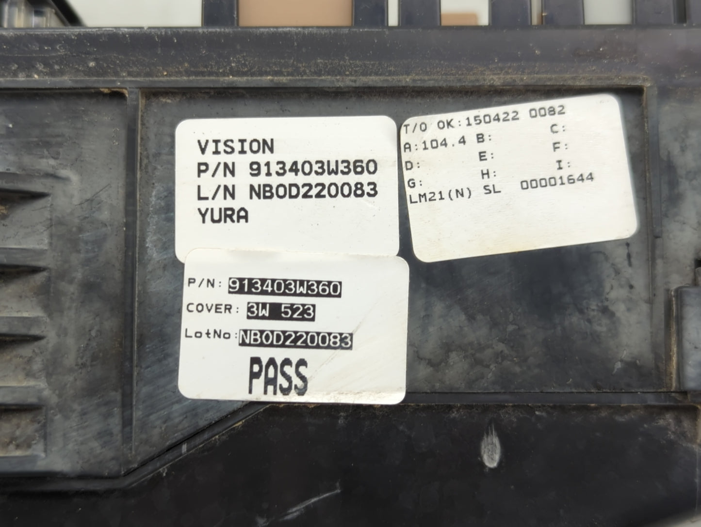 2014-2016 Kia Sportage Fusebox Fuse Box Panel Relay Module P/N:913403W360 Fits Fits 2014 2015 2016 OEM Used Auto Parts - Oem