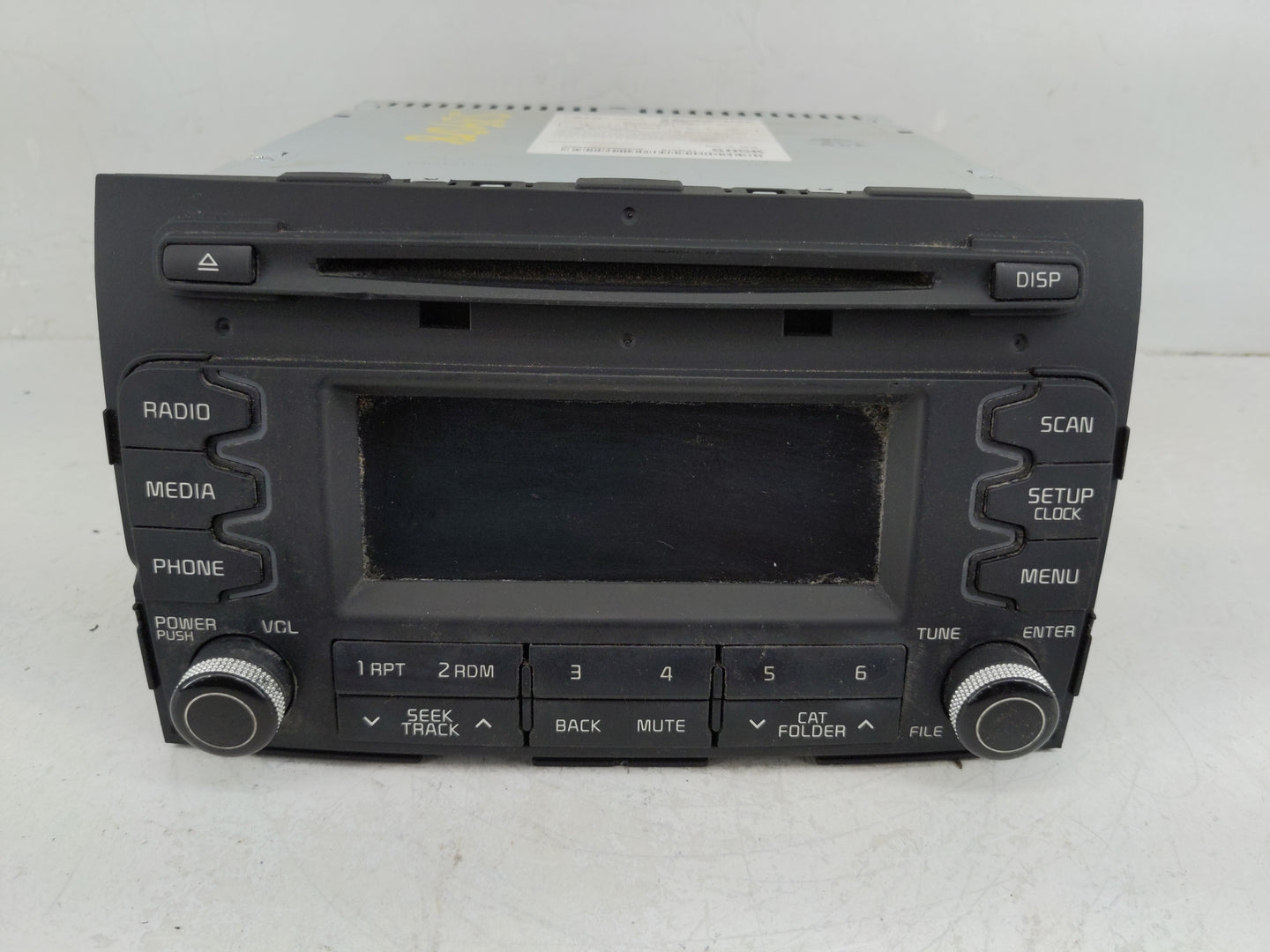 2014-2016 Kia Sportage Radio AM FM Cd Player Receiver Replacement P/N:96150-3W160WK Fits Fits 2014 2015 2016 OEM Used Auto P