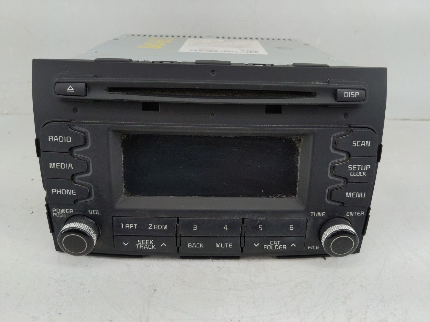 2014-2016 Kia Sportage Radio AM FM Cd Player Receiver Replacement P/N:96150-3W160WK Fits Fits 2014 2015 2016 OEM Used Auto P