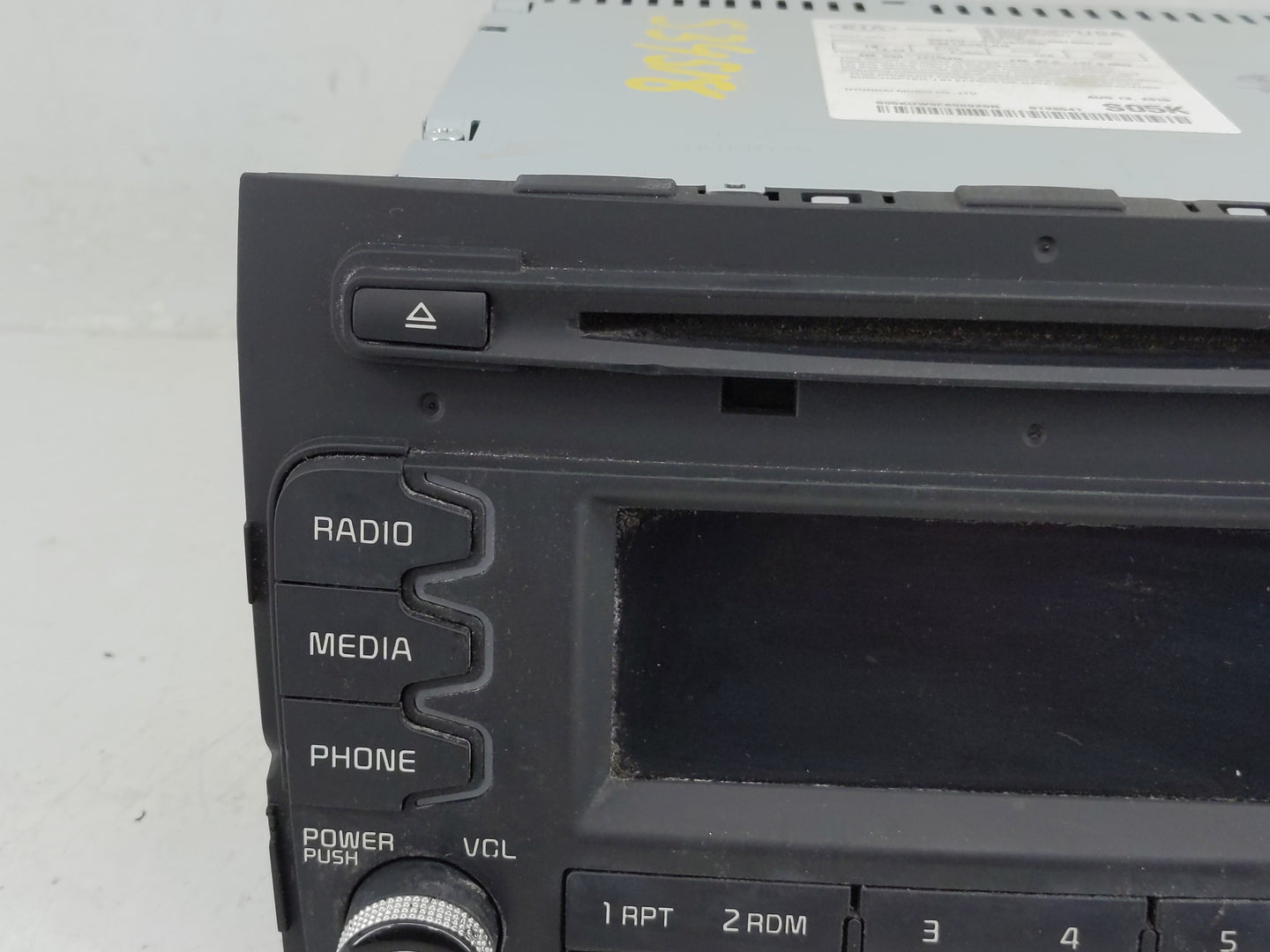 2014-2016 Kia Sportage Radio AM FM Cd Player Receiver Replacement P/N:96150-3W160WK Fits Fits 2014 2015 2016 OEM Used Auto P