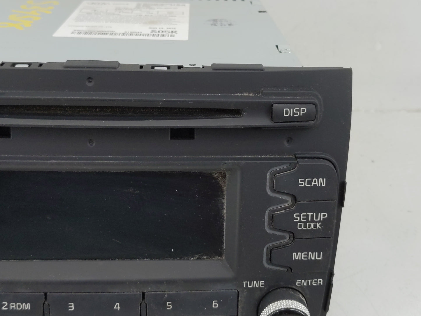 2014-2016 Kia Sportage Radio AM FM Cd Player Receiver Replacement P/N:96150-3W160WK Fits Fits 2014 2015 2016 OEM Used Auto P