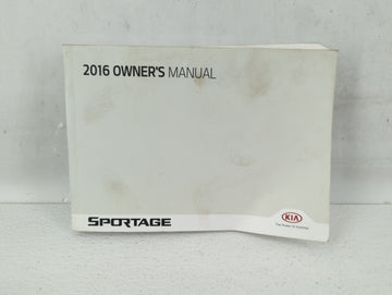 2016 Kia Sportage Owners Manual Book Guide OEM Used Auto Parts - Oemusedautoparts1.com