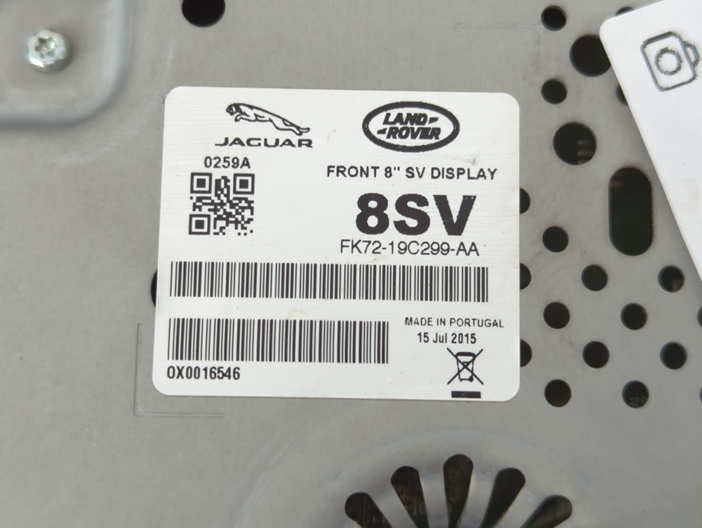 2015-2016 Land Rover Discovery Sport Radio AM FM Cd Player Receiver Replacement P/N:FK72-19C299-AA Fits Fits 2015 2016 OEM U