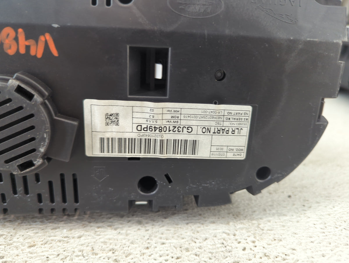 2016 Land Rover Evoque Instrument Cluster Speedometer Gauges P/N:GJ3210849PD Miles: Fits OEM Used Auto Parts - Oemusedautopa