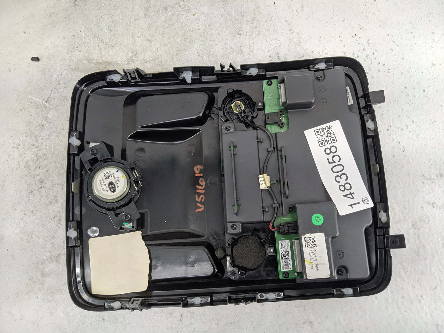 2016 Land Rover Range Rover Sport Overhead Roof Console Black - Oemusedautoparts1.com