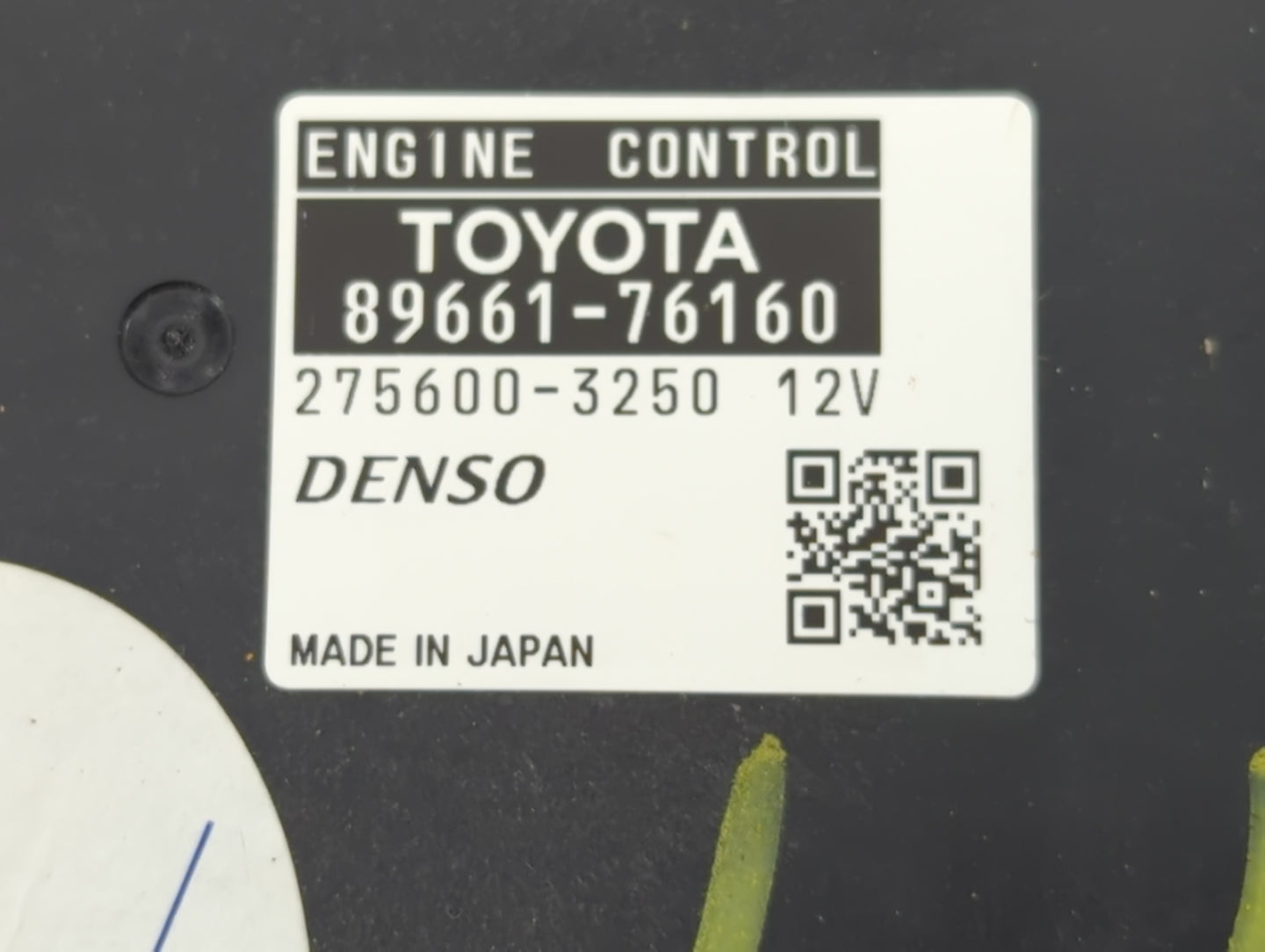 2015-2017 Lexus Ct200h PCM Engine Control Computer ECU ECM PCU OEM P/N:89661-76160 Fits Fits 2015 2016 2017 OEM Used Auto Pa