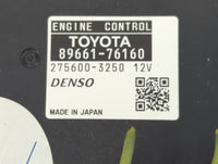 2015-2017 Lexus Ct200h PCM Engine Control Computer ECU ECM PCU OEM P/N:89661-76160 Fits Fits 2015 2016 2017 OEM Used Auto Pa