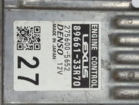 2016 Lexus Es350 PCM Engine Control Computer ECU ECM PCU OEM P/N:89661-33R70 275600-5652 Fits OEM Used Auto Parts - Oemuseda