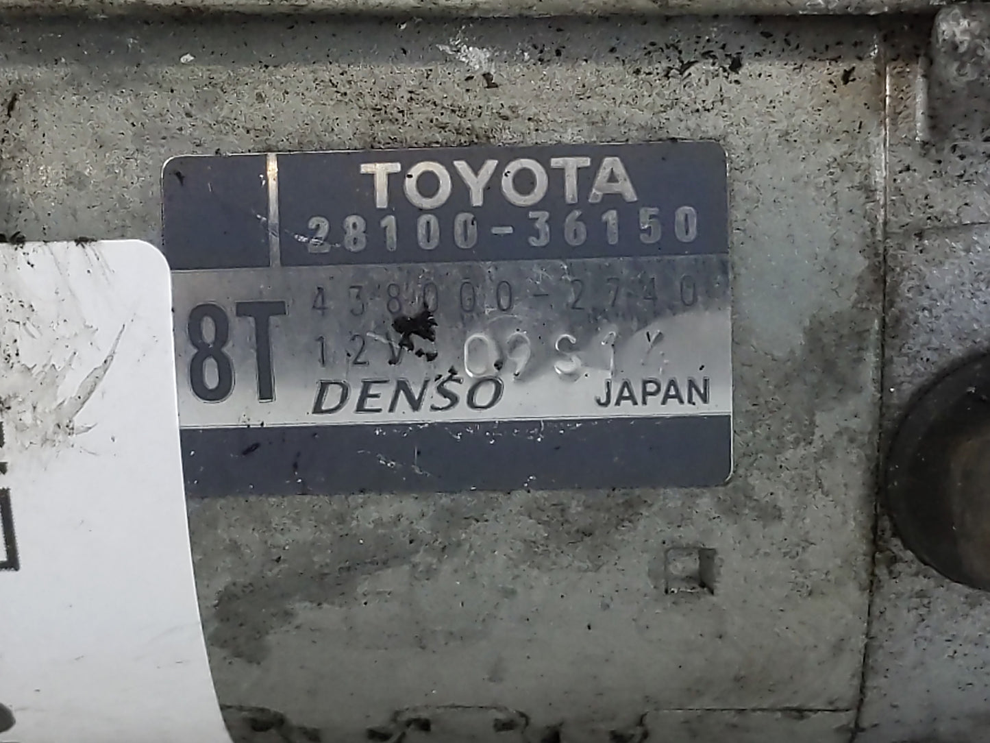 2016-2017 Lexus Is200t Car Starter Motor Solenoid OEM P/N:28100-36150 Fits Fits 2016 2017 2018 2019 OEM Used Auto Parts - Oe
