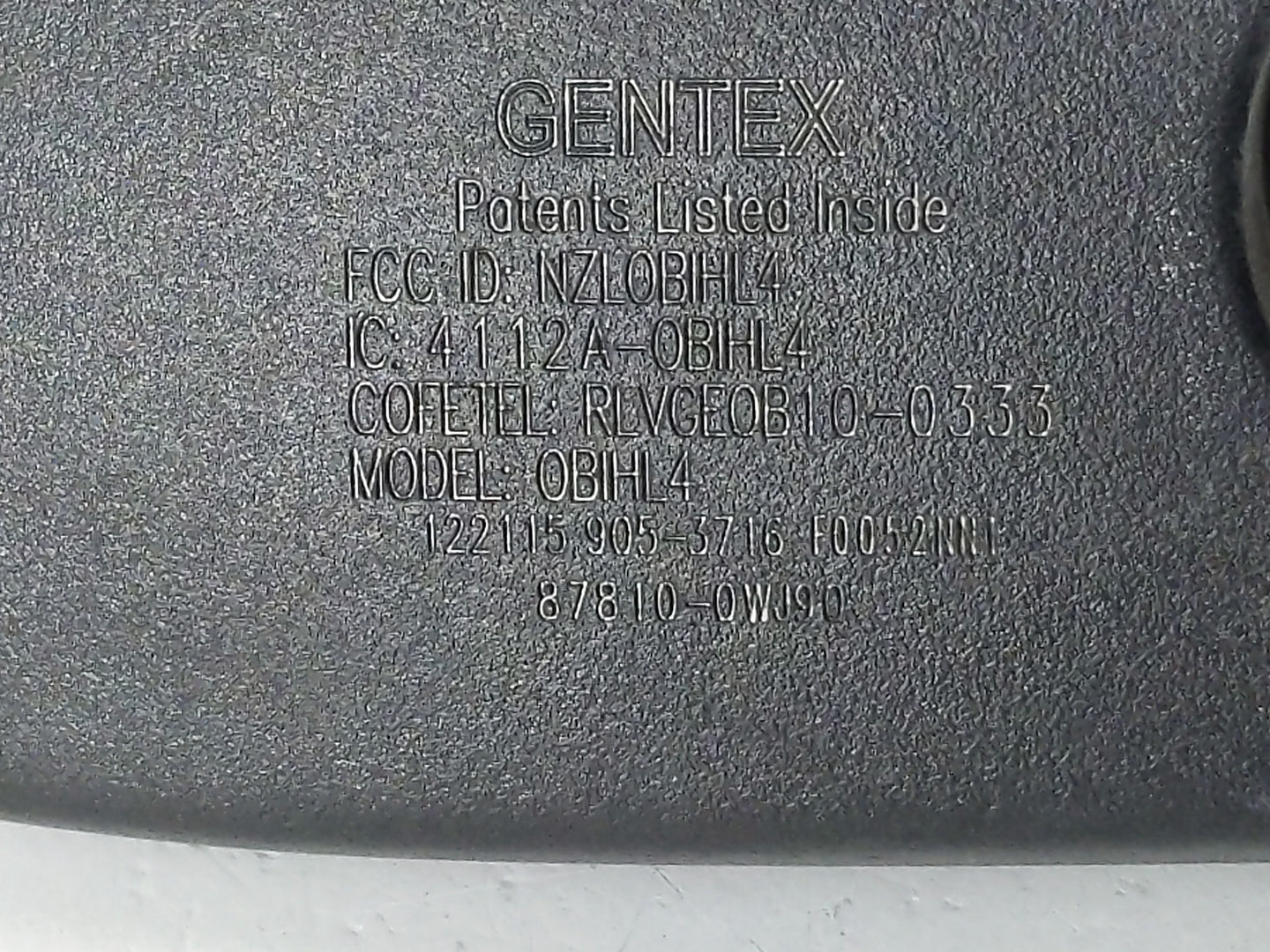 2016 Lexus Is200t Interior Rear View Mirror Replacement OEM P/N:4112A-0BHL4 Fits Fits 2014 2015 OEM Used Auto Parts - Oemuse