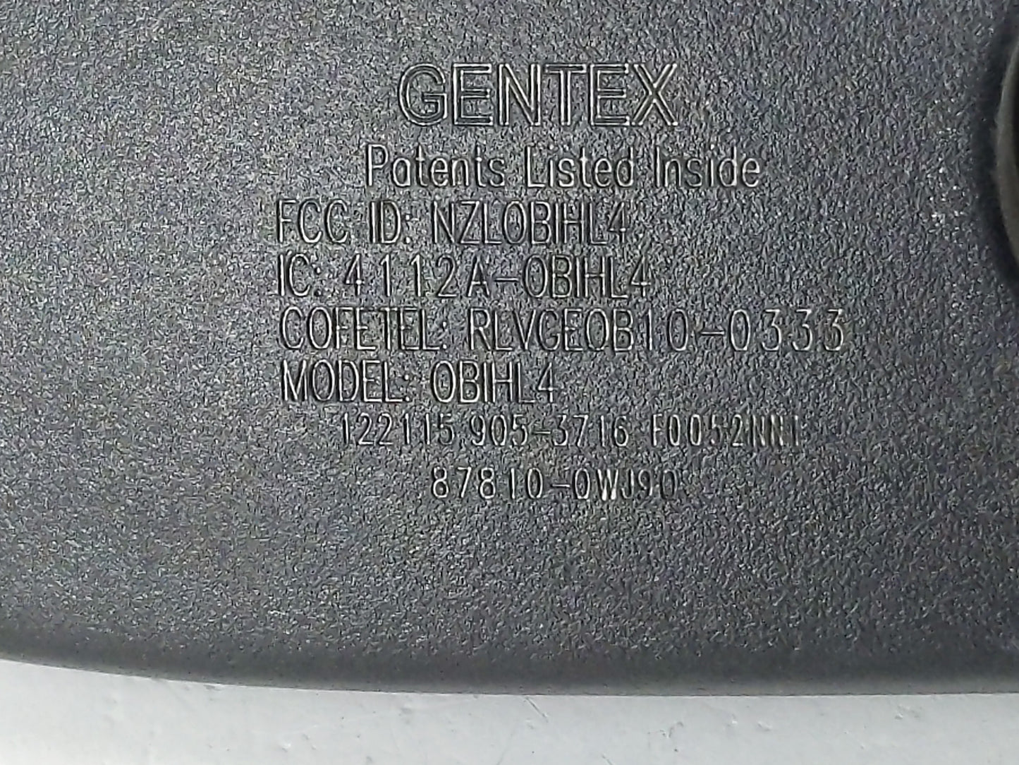 2016 Lexus Is200t Interior Rear View Mirror Replacement OEM P/N:4112A-0BHL4 Fits Fits 2014 2015 OEM Used Auto Parts - Oemuse