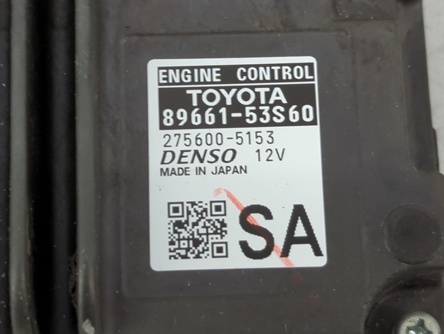 2016 Lexus Is200t PCM Engine Control Computer ECU ECM PCU OEM P/N:89661-53S60 275600-5153 Fits OEM Used Auto Parts - Oemused
