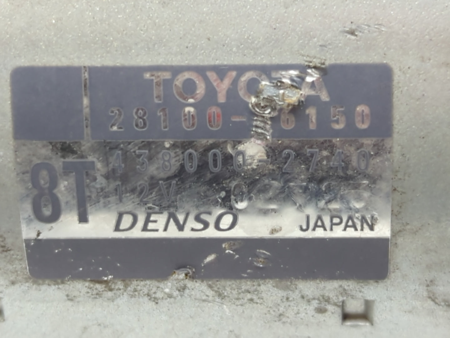 2016-2017 Lexus Is200t Car Starter Motor Solenoid OEM P/N:28100-16150 Fits Fits 2016 2017 2018 2019 OEM Used Auto Parts - Oe