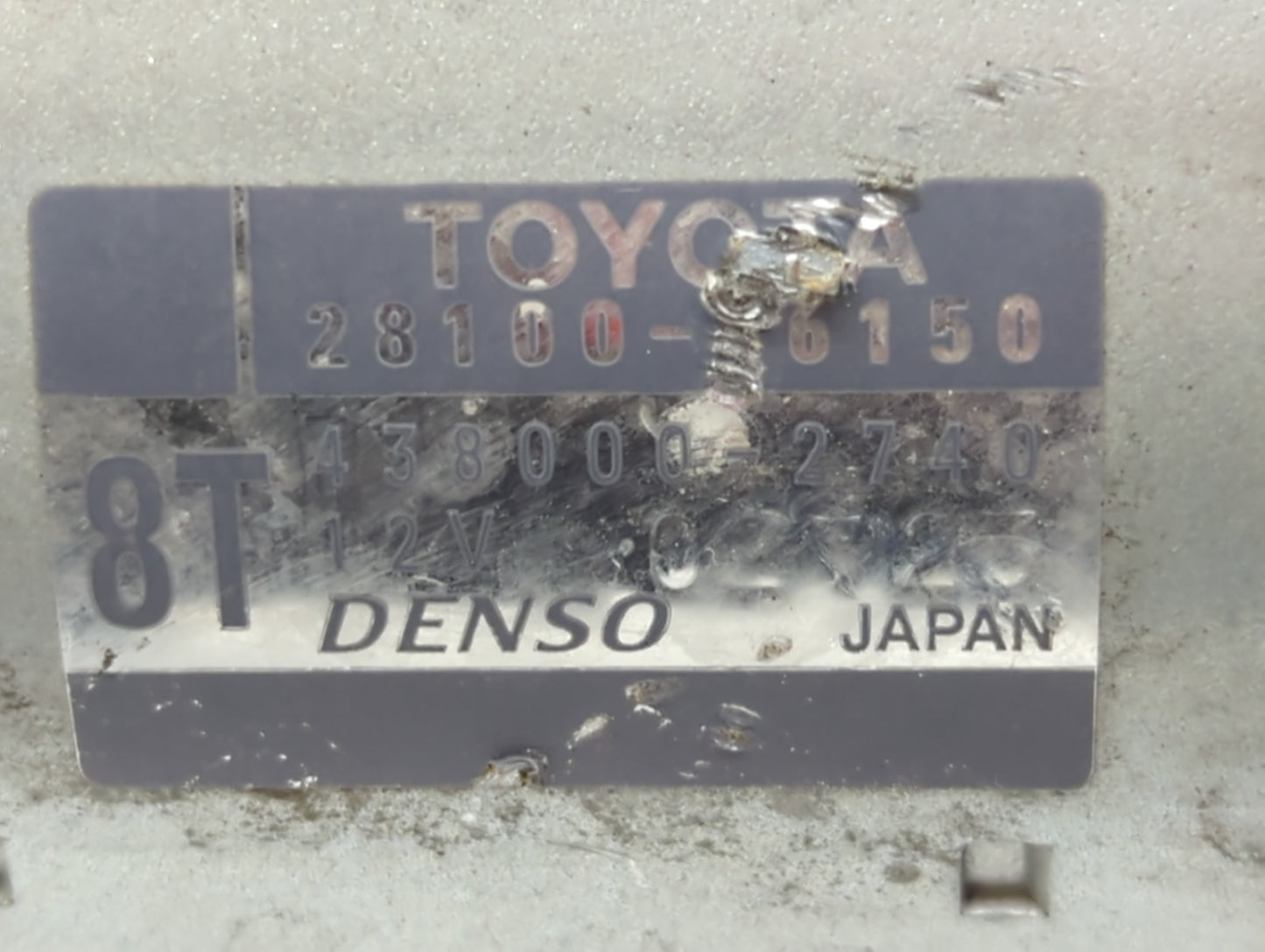 2016-2017 Lexus Is200t Car Starter Motor Solenoid OEM P/N:28100-16150 Fits Fits 2016 2017 2018 2019 OEM Used Auto Parts - Oe