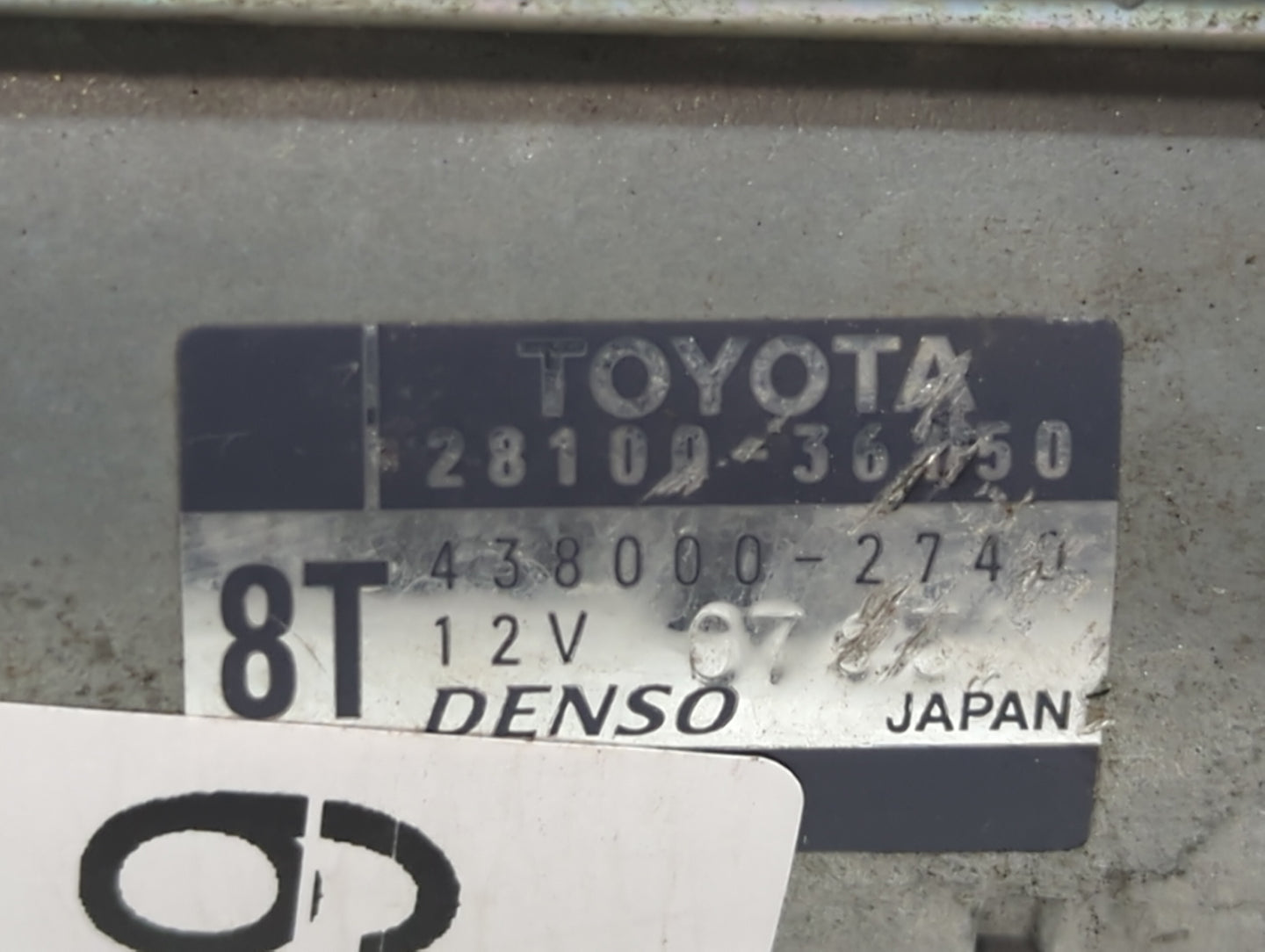 2016-2017 Lexus Is200t Car Starter Motor Solenoid OEM P/N:43800-2740 28100-36150 Fits Fits 2016 2017 2018 2019 OEM Used Auto