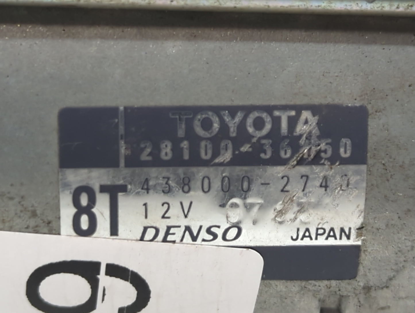 2016-2017 Lexus Is200t Car Starter Motor Solenoid OEM P/N:43800-2740 28100-36150 Fits Fits 2016 2017 2018 2019 OEM Used Auto