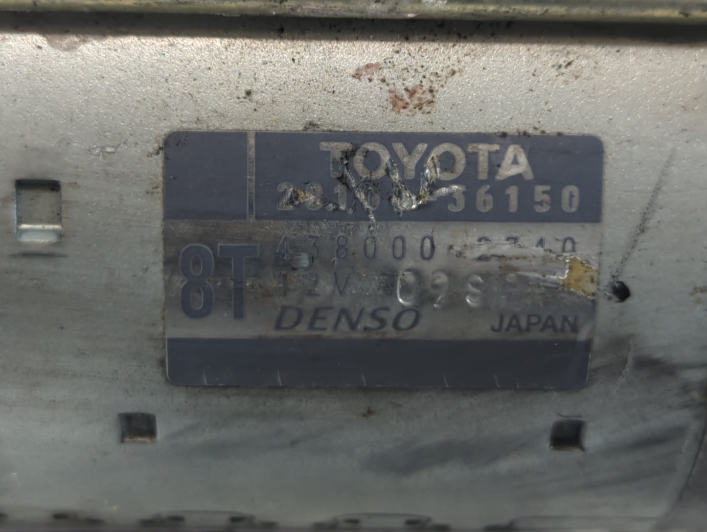 2016-2017 Lexus Is200t Car Starter Motor Solenoid OEM P/N:438000-2740 28100-36150 Fits Fits 2016 2017 2018 2019 OEM Used Aut