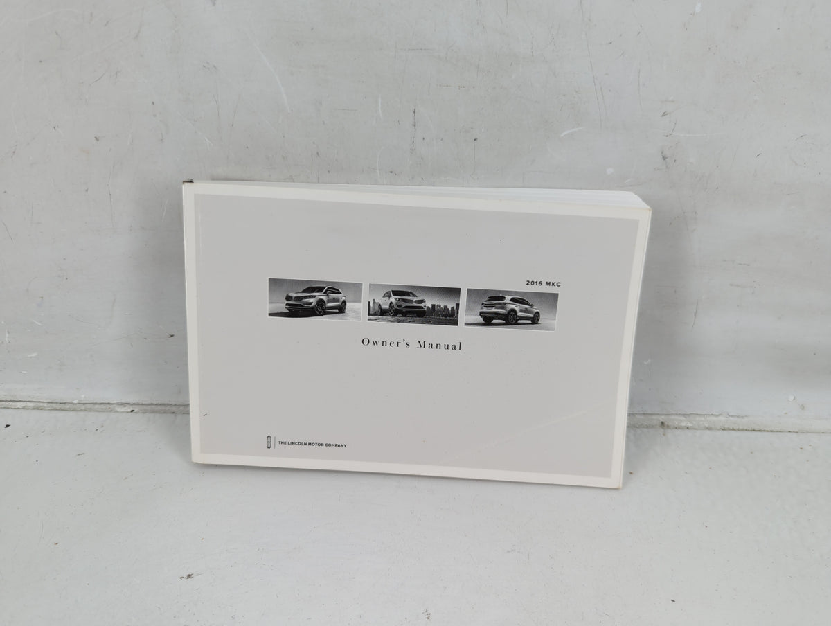 2016 Lincoln Mkc Owners Manual Book Guide P/N:GJ7J 19A321 AA OEM Used Auto Parts - Oemusedautoparts1.com