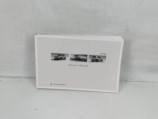 2016 Lincoln Mkc Owners Manual Book Guide P/N:GJ7J 19A321 AA OEM Used Auto Parts - Oemusedautoparts1.com