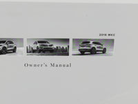 2016 Lincoln Mkc Owners Manual Book Guide P/N:GJ7J 19A321 AA OEM Used Auto Parts - Oemusedautoparts1.com