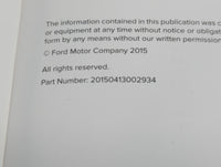2016 Lincoln Mkc Owners Manual Book Guide P/N:GJ7J 19A321 AA OEM Used Auto Parts - Oemusedautoparts1.com