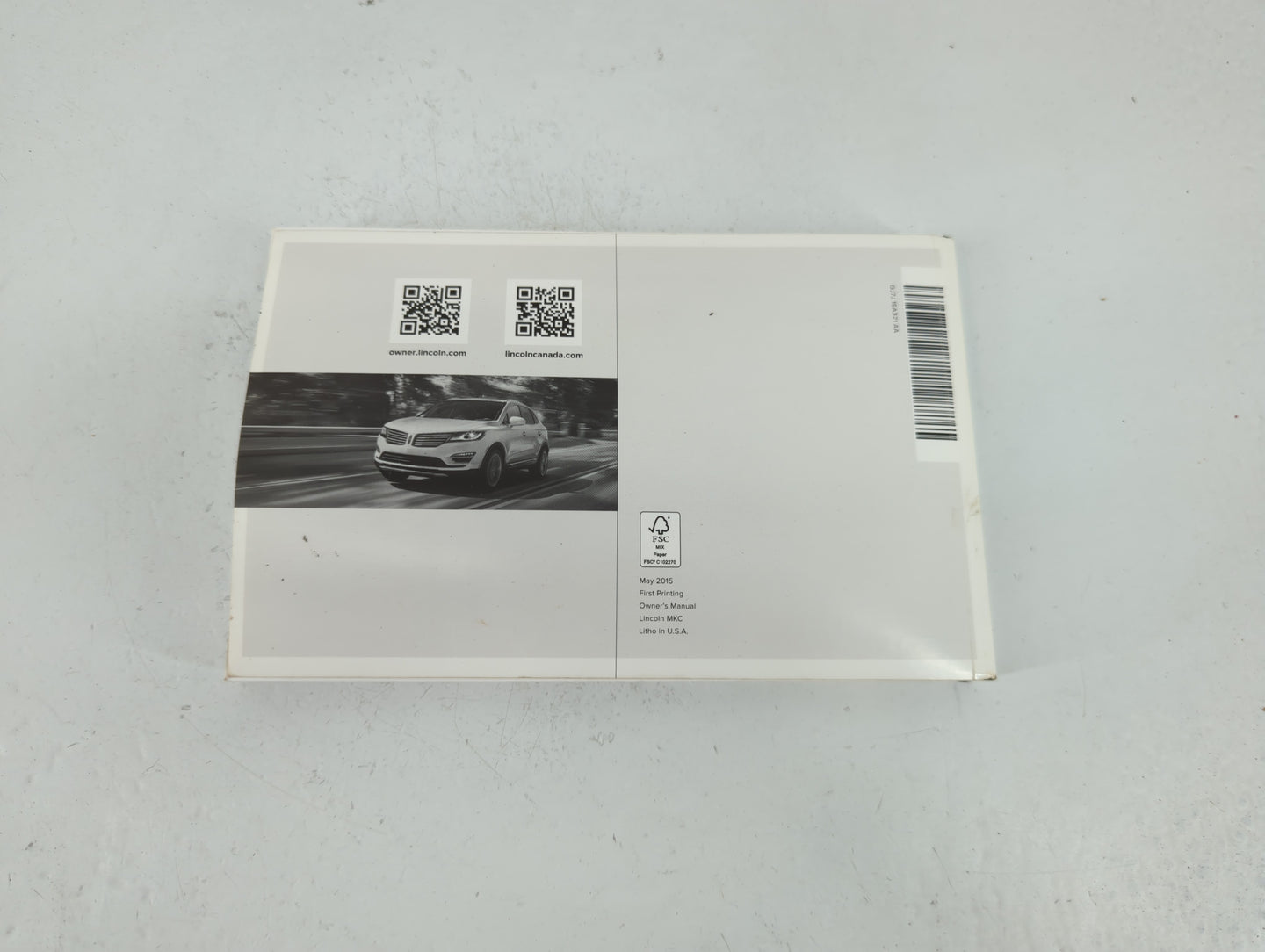 2016 Lincoln Mkc Owners Manual Book Guide P/N:GJ7J 19A321 AA OEM Used Auto Parts - Oemusedautoparts1.com