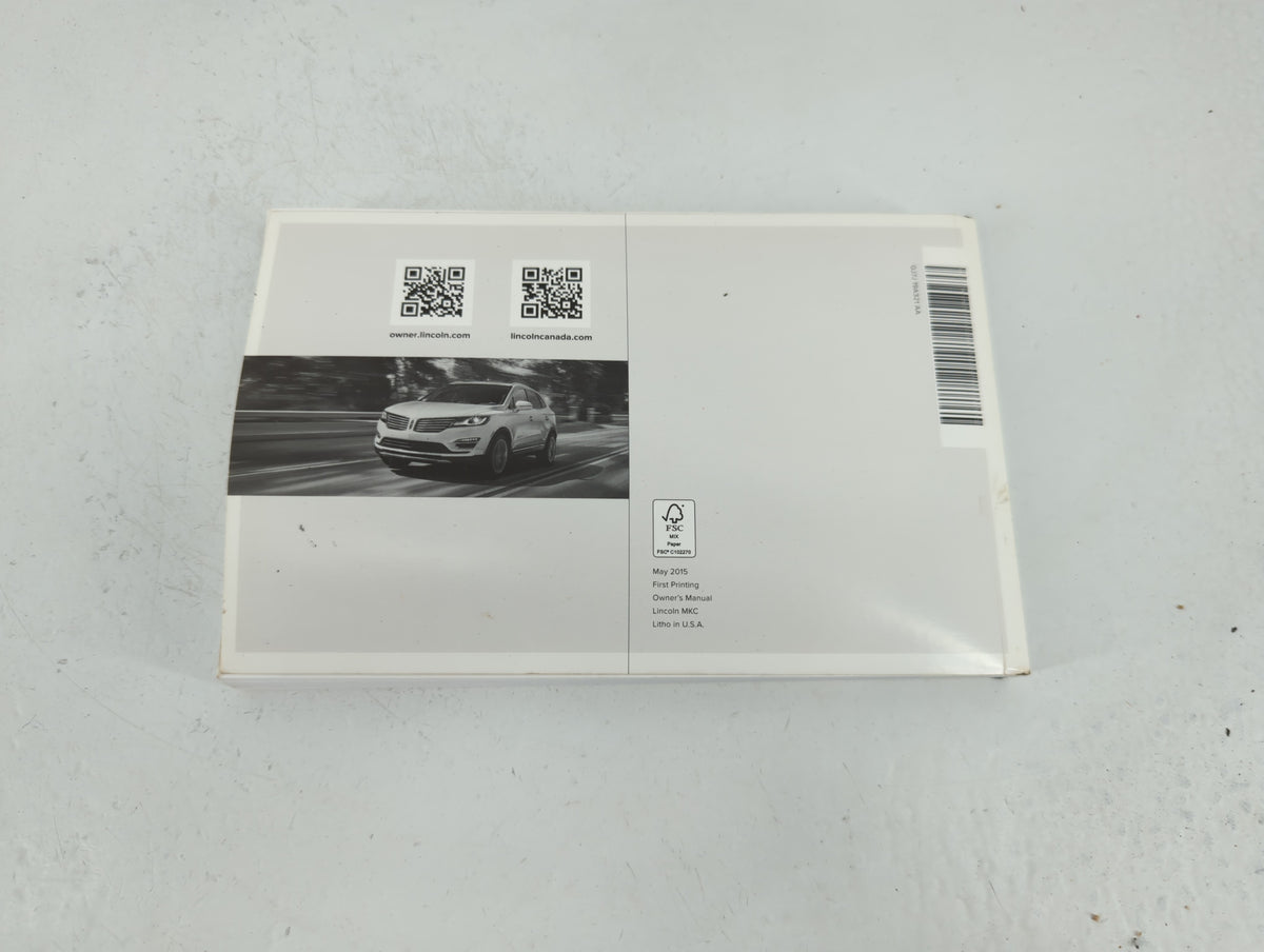 2016 Lincoln Mkc Owners Manual Book Guide P/N:GJ7J 19A321 AA OEM Used Auto Parts - Oemusedautoparts1.com
