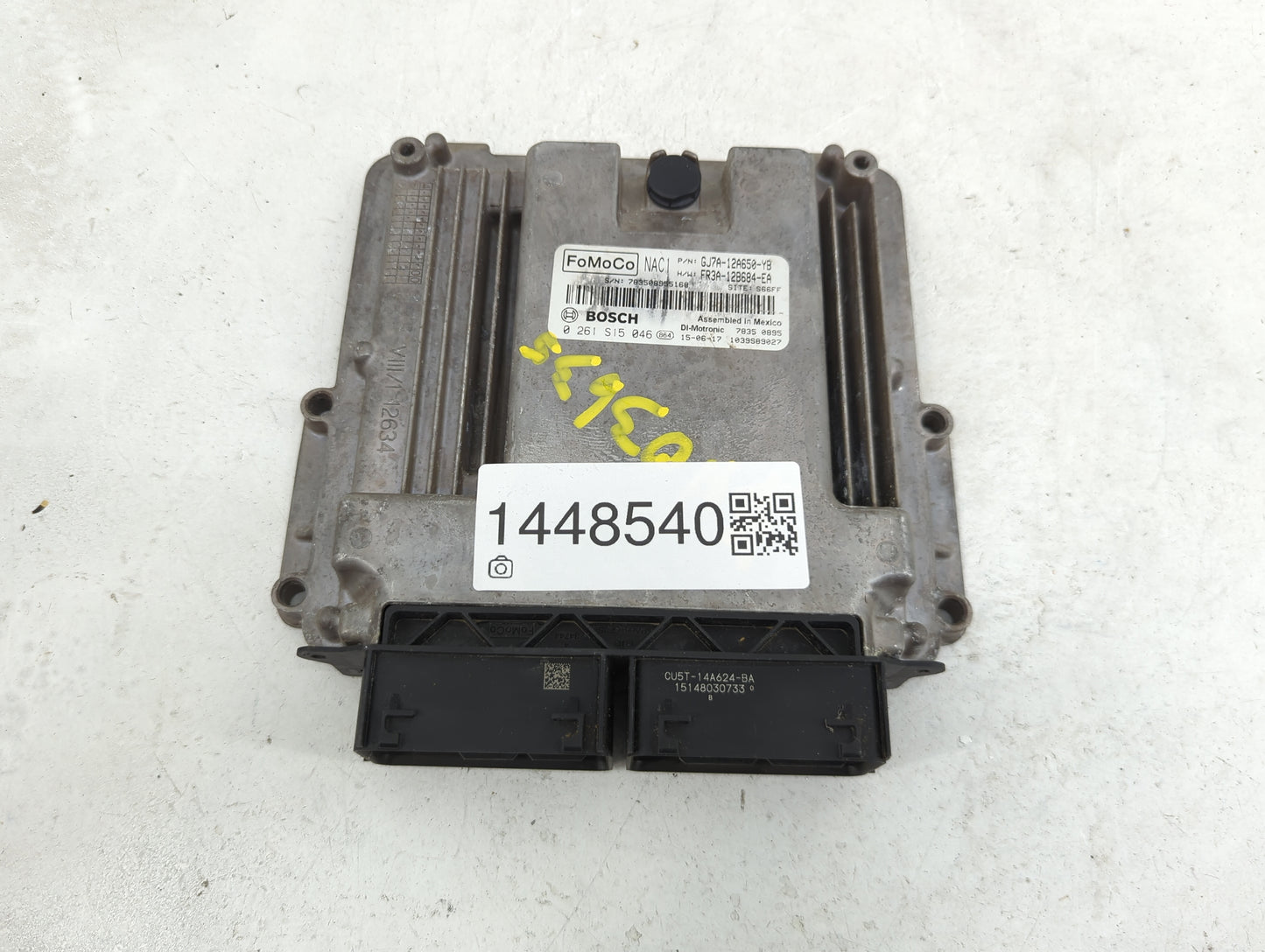 2016 Lincoln Mkc PCM Engine Control Computer ECU ECM PCU OEM P/N:GJ7A-12A650-YB FR3A-12B684-EA, 0261S15046 Fits OEM Used Aut