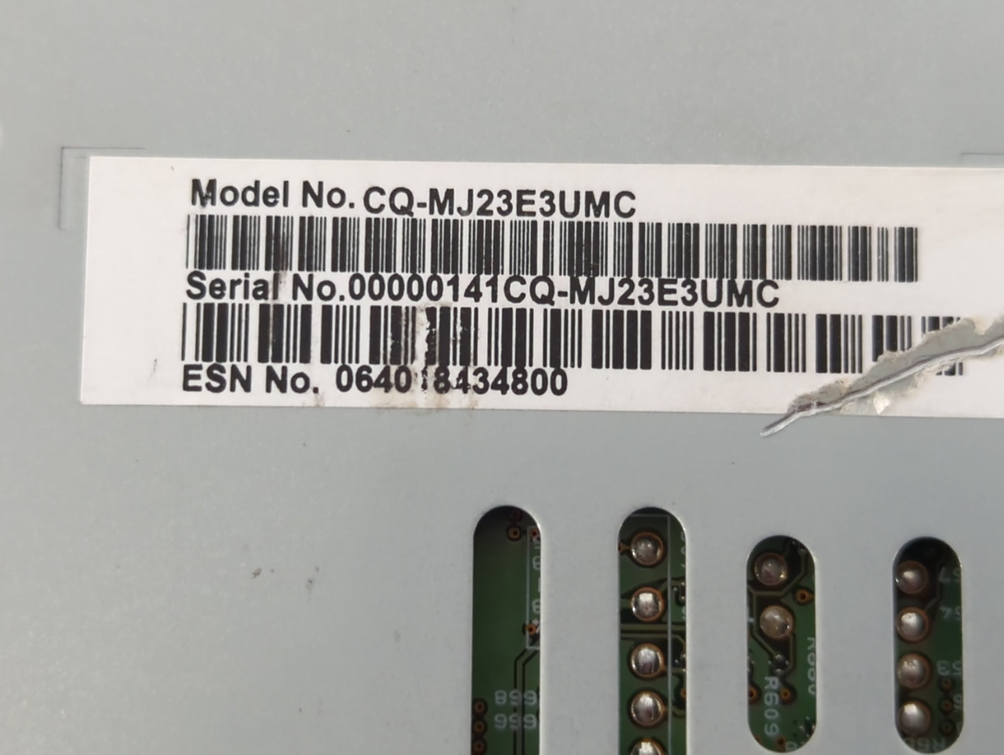 2015-2016 Lincoln Mkc Radio AM FM Cd Player Receiver Replacement P/N:CQ-MJ23E3UMC Fits Fits 2015 2016 OEM Used Auto Parts - 