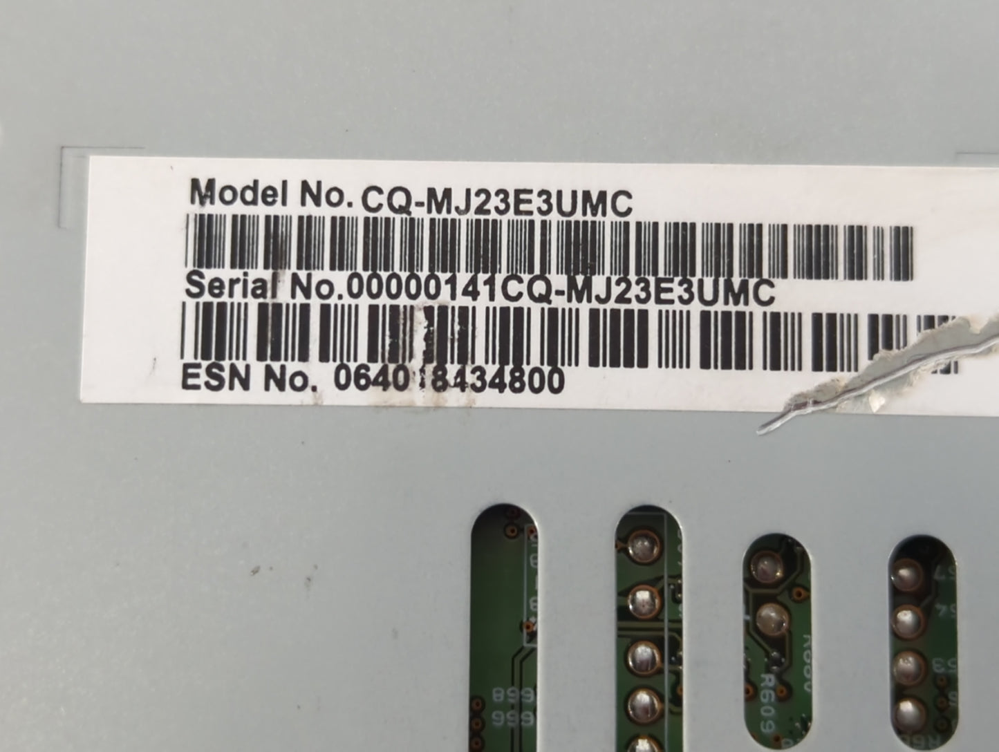 2015-2016 Lincoln Mkc Radio AM FM Cd Player Receiver Replacement P/N:CQ-MJ23E3UMC Fits Fits 2015 2016 OEM Used Auto Parts - 