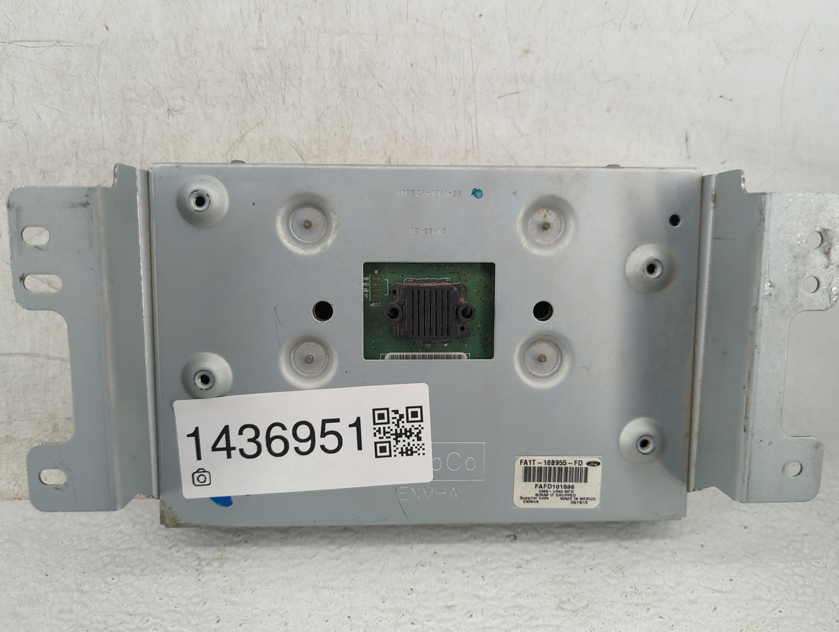 2016-2017 Lincoln Mkx Information Radio Display Screen Black - Oemusedautoparts1.com