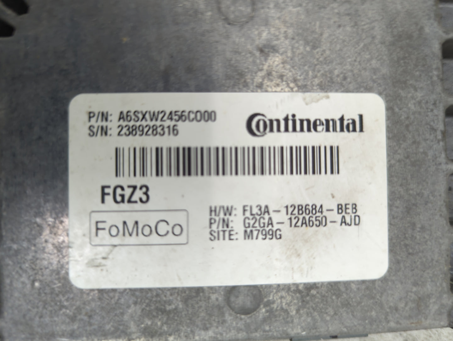 2016-2018 Lincoln Mkx PCM Engine Control Computer ECU ECM PCU OEM P/N:A6SXW2456C000 FL3A-12B684-BEB Fits OEM Used Auto Parts
