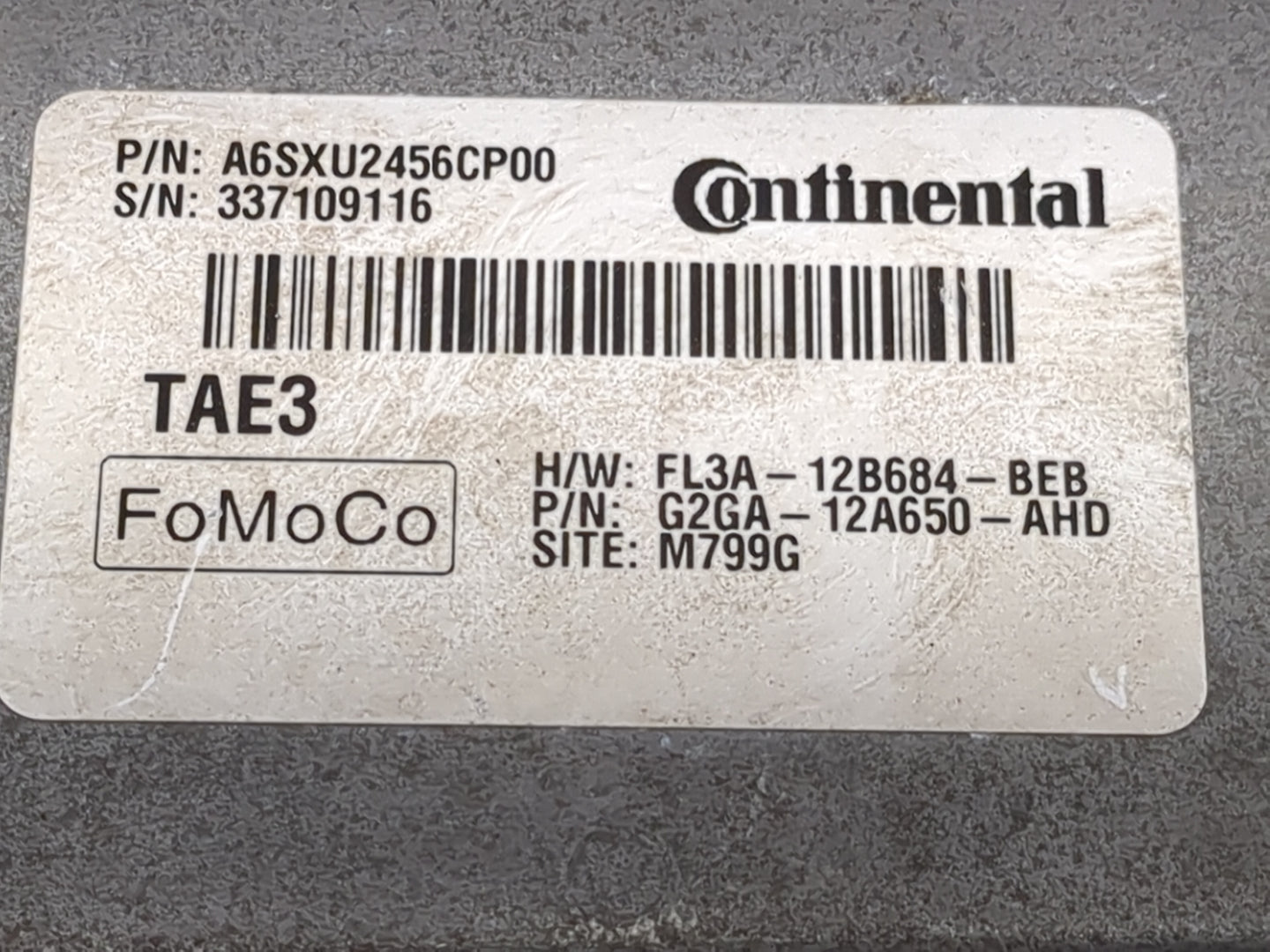 2016-2018 Lincoln Mkx PCM Engine Control Computer ECU ECM PCU OEM P/N:A6SXU2456CP00 FL3A-12B684-BEB Fits OEM Used Auto Parts