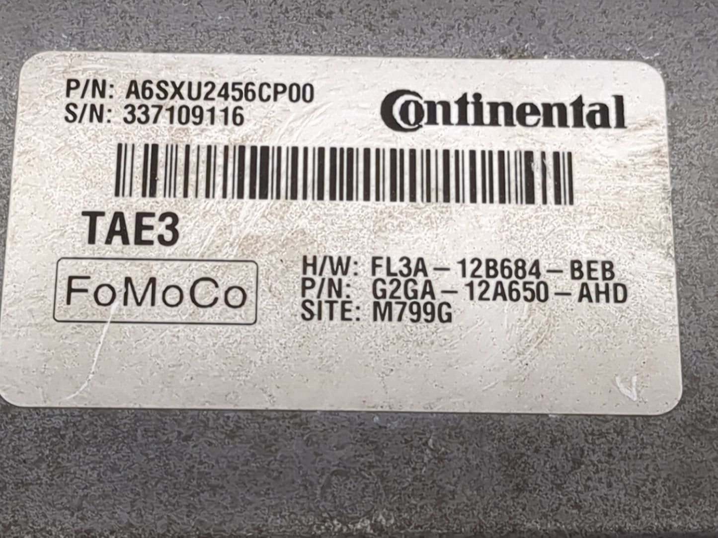 2016-2018 Lincoln Mkx PCM Engine Control Computer ECU ECM PCU OEM P/N:A6SXU2456CP00 FL3A-12B684-BEB Fits OEM Used Auto Parts