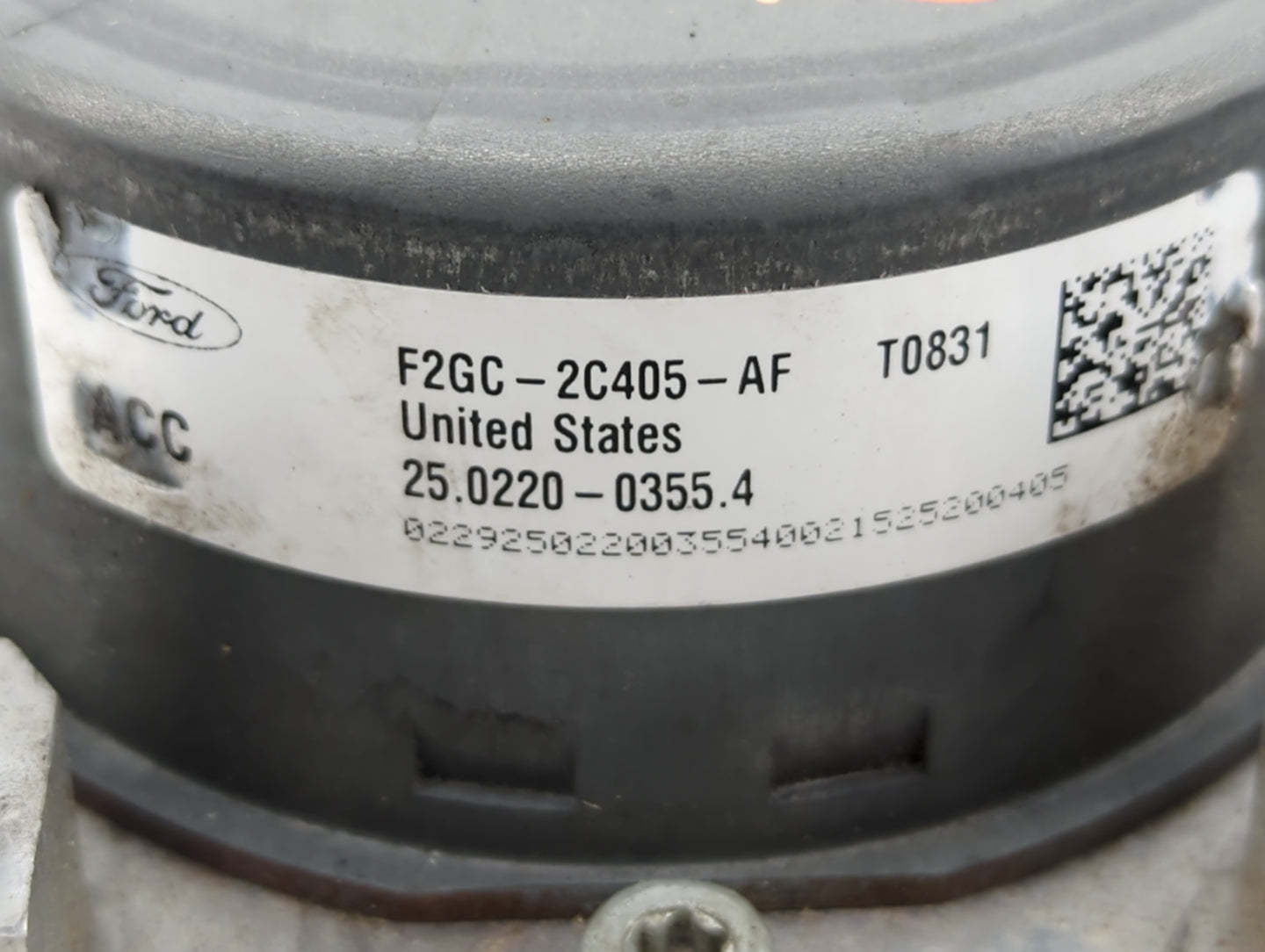 2016-2018 Lincoln Mkx ABS Pump Control Module Replacement P/N:F2GC-2C405-AF Fits Fits 2015 2016 2017 2018 OEM Used Auto Part